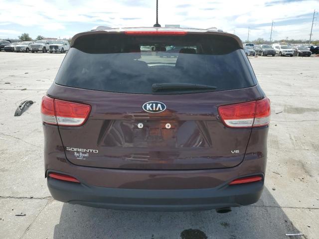 5XYPG4A57HG302242 - 2017 KIA SORENTO LX BROWN photo 6