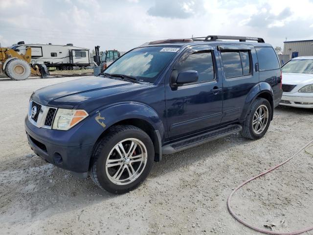 5N1AR18U56C680732 - 2006 NISSAN PATHFINDER LE BLUE photo 1