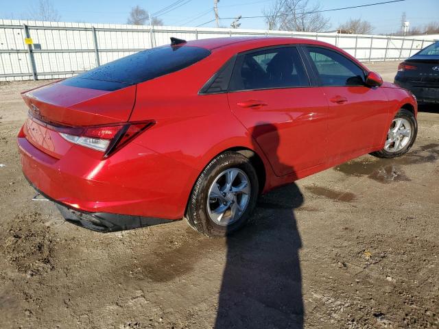 5NPLL4AG9MH013054 - 2021 HYUNDAI ELANTRA SE RED photo 3