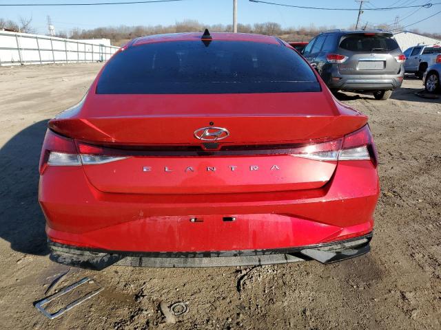 5NPLL4AG9MH013054 - 2021 HYUNDAI ELANTRA SE RED photo 6