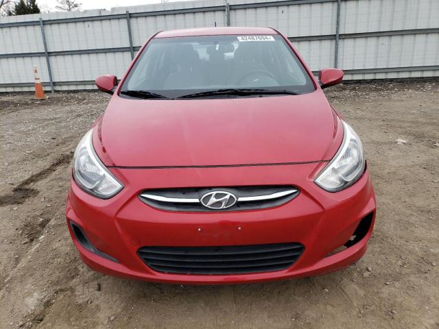 KMHCT4AE2GU112948 - 2016 HYUNDAI ACCENT SE RED photo 5