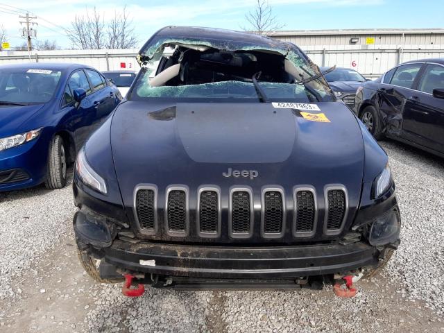 1C4PJMBS4FW785405 - 2015 JEEP CHEROKEE TRAILHAWK BLACK photo 5