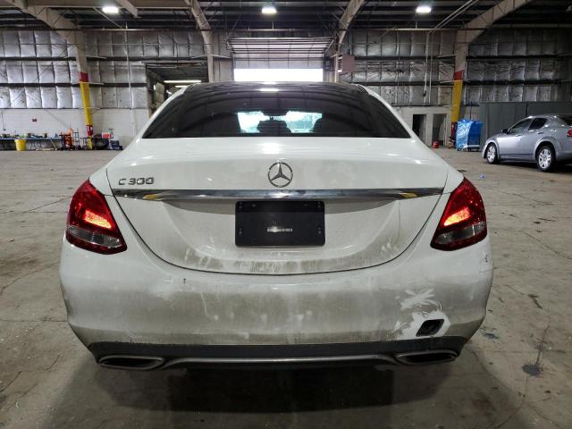 55SWF4JB9GU145290 - 2016 MERCEDES-BENZ C 300 WHITE photo 6