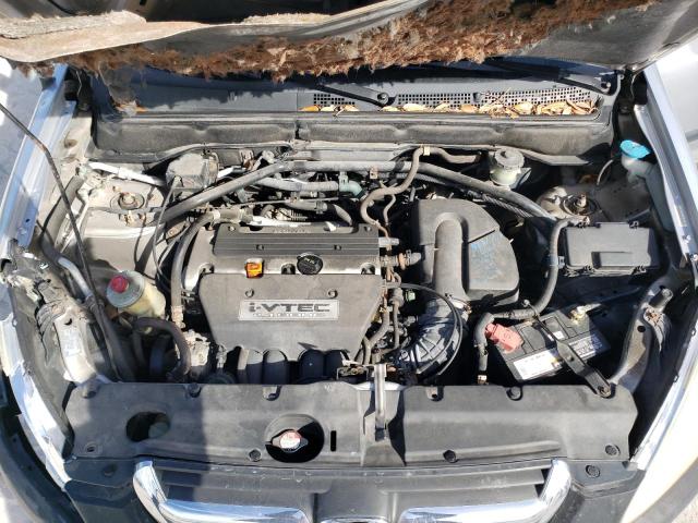 JHLRD68554C017365 - 2004 HONDA CR-V LX SILVER photo 11