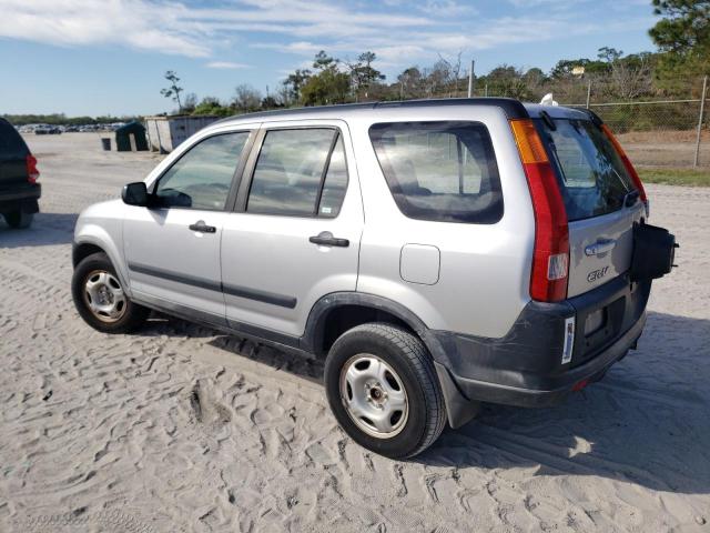 JHLRD68554C017365 - 2004 HONDA CR-V LX SILVER photo 2