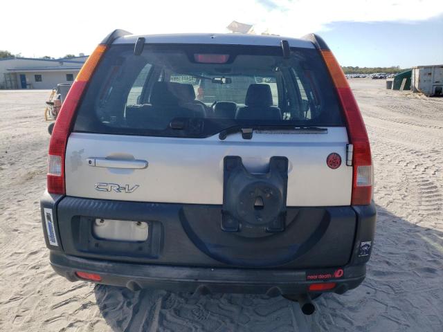 JHLRD68554C017365 - 2004 HONDA CR-V LX SILVER photo 6