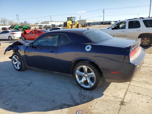 2C3CDYAG2DH652216 - 2013 DODGE CHALLENGER SXT BLUE photo 2