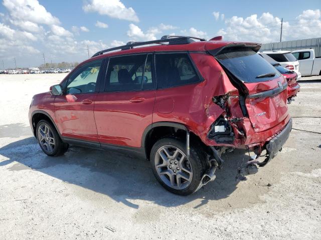 5FNYF8H59PB013843 - 2023 HONDA PASSPORT EXL RED photo 2