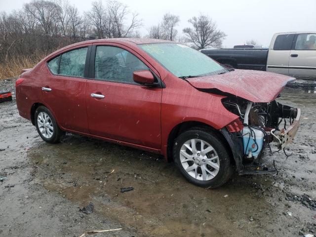 3N1CN7AP6HL842202 - 2017 NISSAN VERSA S RED photo 4