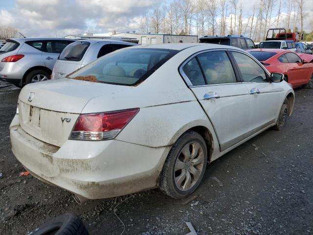 1HGCP36889A003423 - 2009 HONDA ACCORD EXL WHITE photo 3