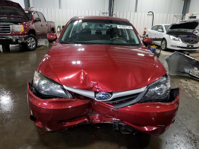 JF1GE6A64AH513850 - 2010 SUBARU IMPREZA 2.5I RED photo 5