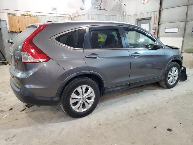 JHLRM4H77CC004802 - 2012 HONDA CR-V EXL GRAY photo 3