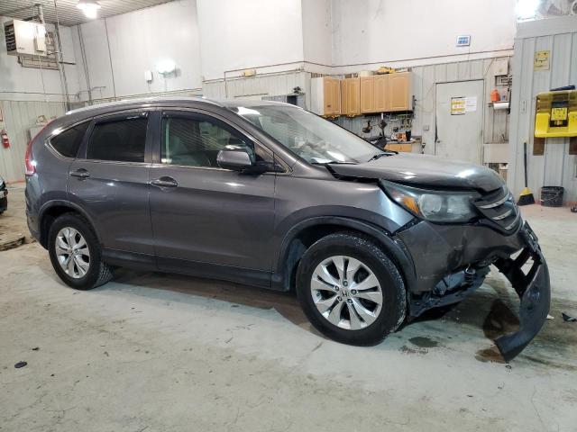 JHLRM4H77CC004802 - 2012 HONDA CR-V EXL GRAY photo 4