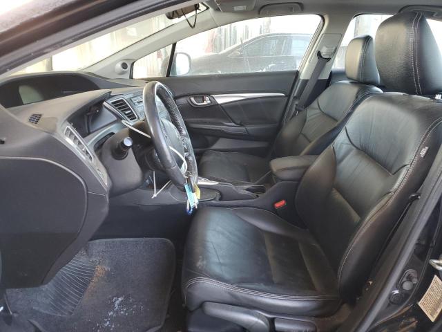 19XFB2F93DE077819 - 2013 HONDA CIVIC EXL შავი ფოტო 7