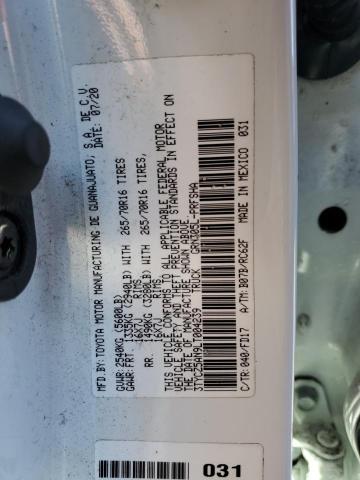 3TYCZ5AN9LT004239 - 2020 TOYOTA TACOMA DOUBLE CAB 白色 照片 13