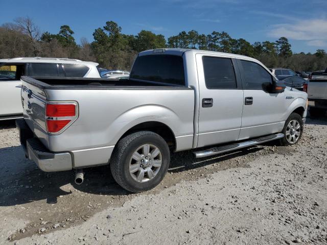 1FTEW1C85AKA58607 - 2010 FORD F150 SUPERCREW SILVER photo 3