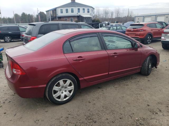 1HGFA16586L032428 - 2006 HONDA CIVIC LX RED photo 3