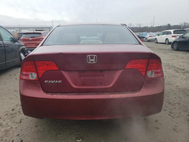 1HGFA16586L032428 - 2006 HONDA CIVIC LX RED photo 6