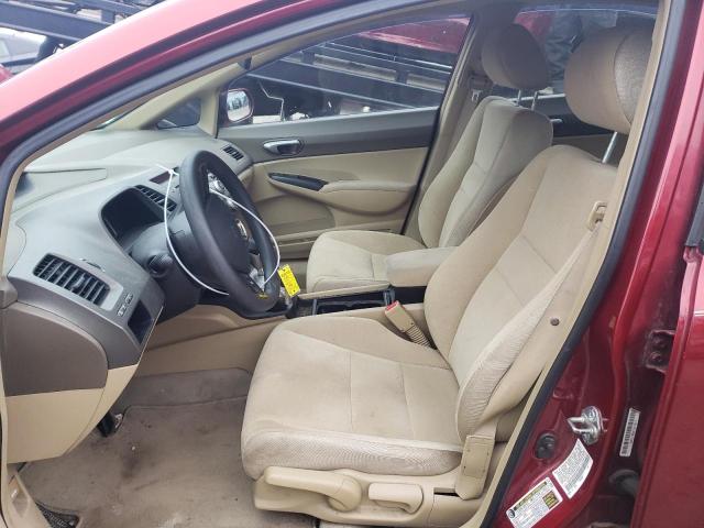 1HGFA16586L032428 - 2006 HONDA CIVIC LX RED photo 7