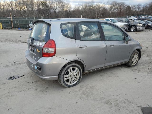 JHMGD38697S058103 - 2007 HONDA FIT S SILVER photo 3