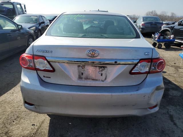 2T1BU4EE6BC682271 - 2011 TOYOTA COROLLA BASE SILVER photo 6