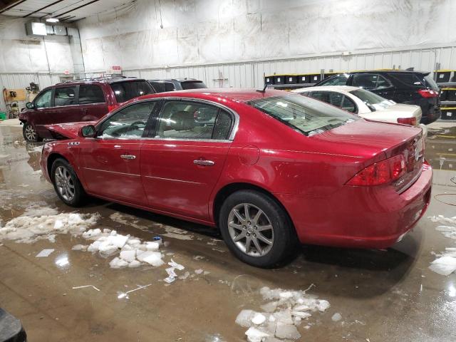 1G4HD57278U146942 - 2008 BUICK LUCERNE CXL RED photo 2