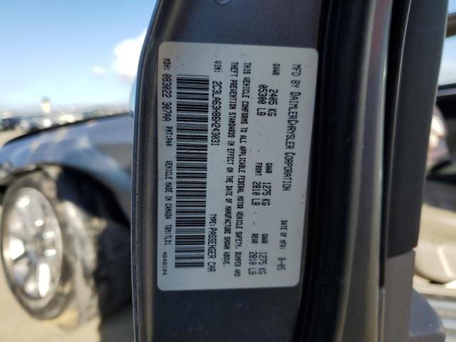 2C3LA63H86H243031 - 2006 CHRYSLER 300C GRAY photo 12