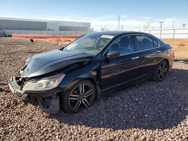 1HGCR2F55HA053382 - 2017 HONDA ACCORD SPORT BLACK photo 1