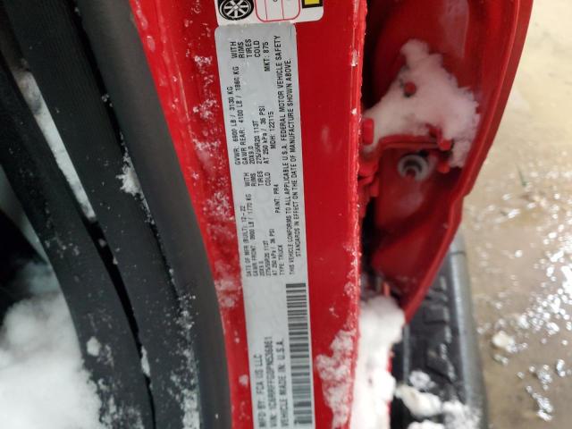 1C6RRFFG0PN536861 - 2023 RAM 1500 BIG HORN/LONE STAR RED photo 12