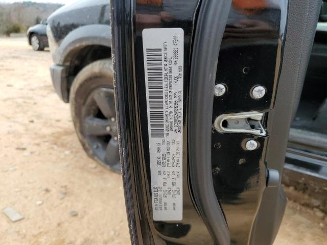 1C6RR6GG5KS692855 - 2019 RAM 1500 CLASS SLT შავი ფოტო 12