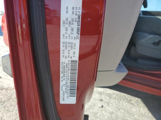 2D4RN5DX4AR124828 - 2010 DODGE GRAND CARA RED photo 13