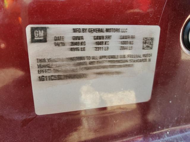 1G11C5SL7FF303033 - 2015 CHEVROLET MALIBU 1LT MAROON photo 12
