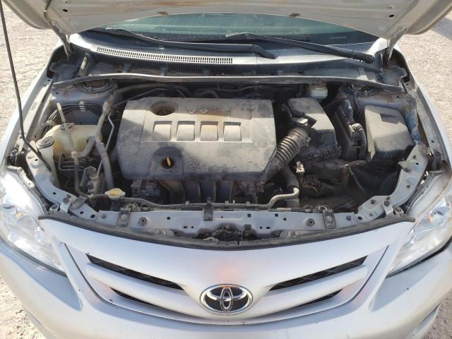 2T1BU4EE7BC630308 - 2011 TOYOTA COROLLA BASE SILVER photo 11