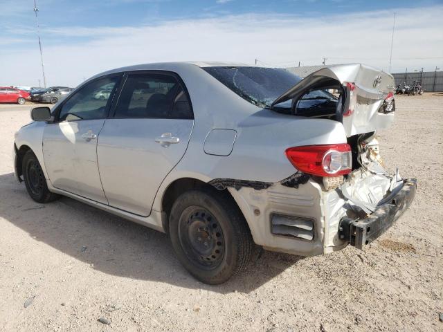 2T1BU4EE7BC630308 - 2011 TOYOTA COROLLA BASE SILVER photo 2