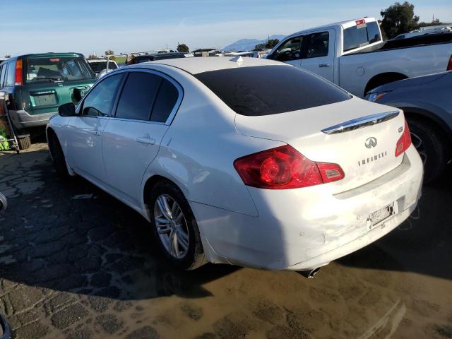 JN1CV6AP8DM716384 - 2013 INFINITI G37 BASE WHITE photo 2