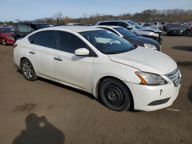 3N1AB7AP9EL650168 - 2014 NISSAN SENTRA S WHITE photo 4