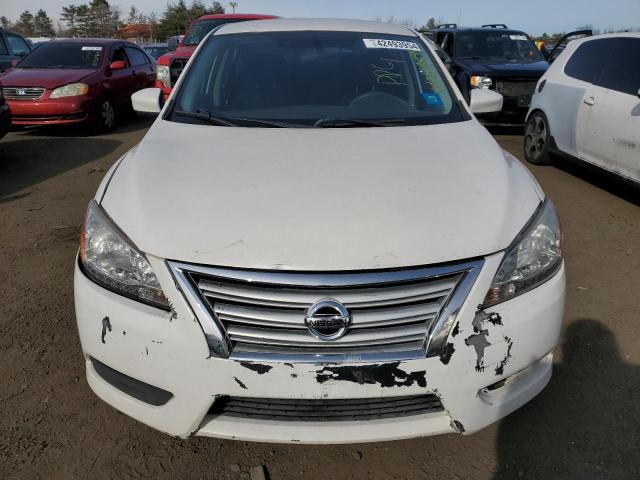 3N1AB7AP9EL650168 - 2014 NISSAN SENTRA S WHITE photo 5