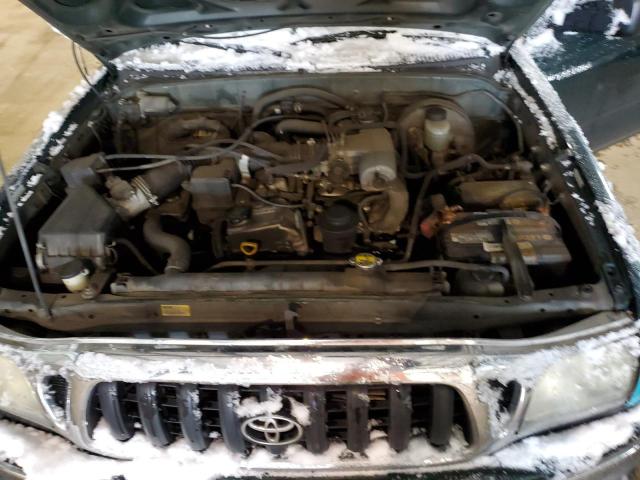 5TESM92N22Z095870 - 2002 TOYOTA TACOMA XTRACAB PRERUNNER მწვანე ფოტო 11