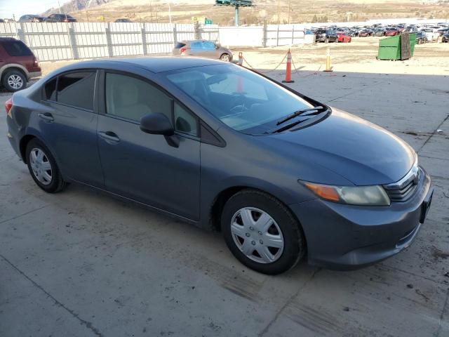 19XFB2F51CE345052 - 2012 HONDA CIVIC LX GRAY photo 4