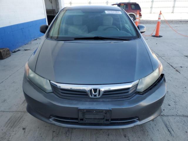 19XFB2F51CE345052 - 2012 HONDA CIVIC LX GRAY photo 5