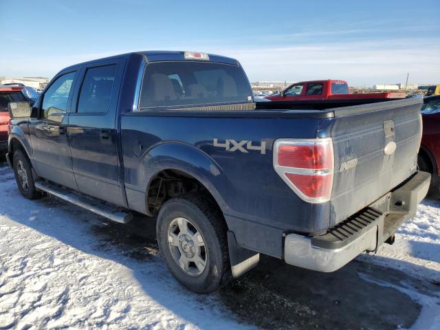 1FTFW1EF4BFB18175 - 2011 FORD F150 SUPERCREW BLUE photo 2