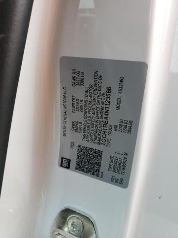 1GCHTBEA4N1123566 - 2022 CHEVROLET COLORADO WHITE photo 12