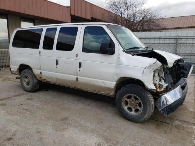 1FBNE31L68DB00534 - 2008 FORD ECONOLINE E350 SUPER DUTY WAGON WHITE photo 4