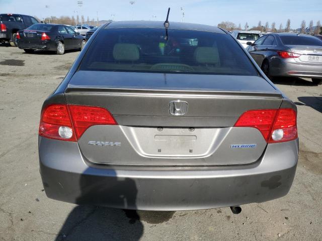 JHMFA36208S022743 - 2008 HONDA CIVIC HYBRID TAN photo 6