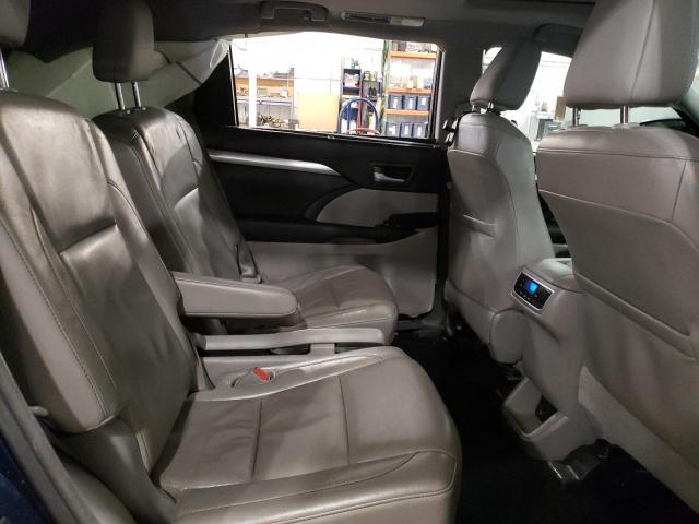 5TDJKRFH0ES020110 - 2014 TOYOTA HIGHLANDER XLE BLUE photo 11