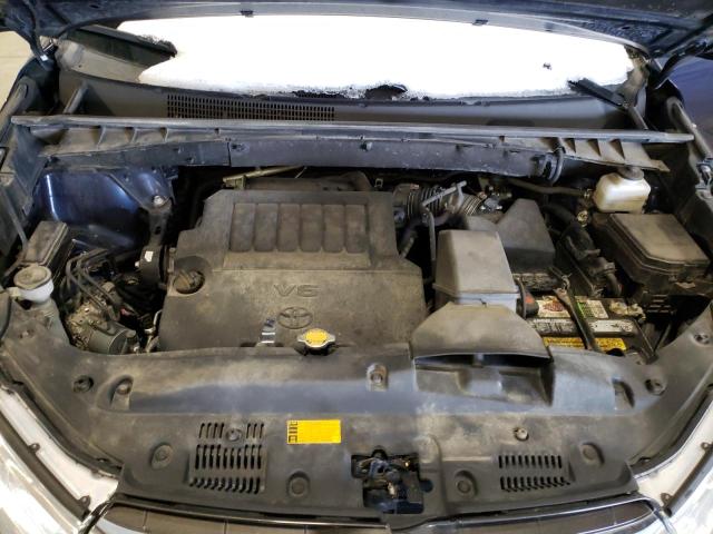 5TDJKRFH0ES020110 - 2014 TOYOTA HIGHLANDER XLE BLUE photo 12