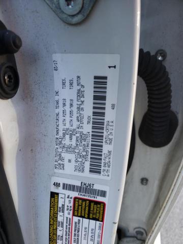 5TFRM5F19HX117314 - 2017 TOYOTA TUNDRA DOUBLE CAB SR/SR5 WHITE photo 12