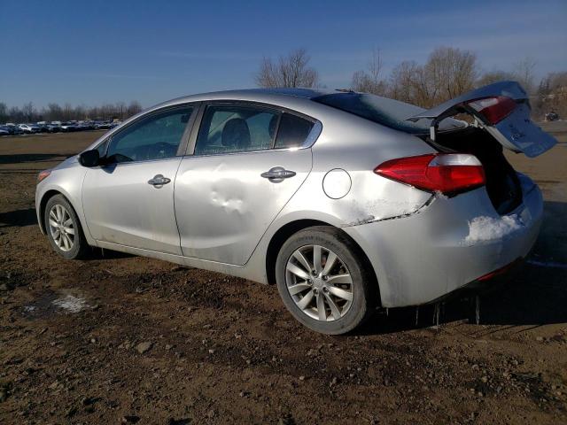 KNAFX4A81E5155181 - 2014 KIA FORTE EX SILVER photo 2