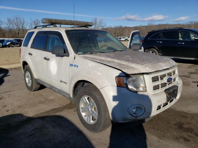 1FMCU59379KC41563 - 2009 FORD ESCAPE HYBRID WHITE photo 4