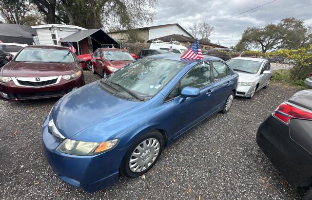 2HGFA1F51AH566957 - 2010 HONDA CIVIC LX BLUE photo 2